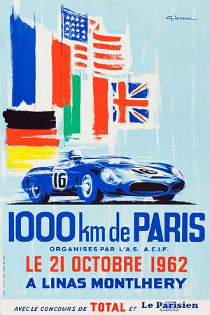 Tracé circuit Le Mans 1962