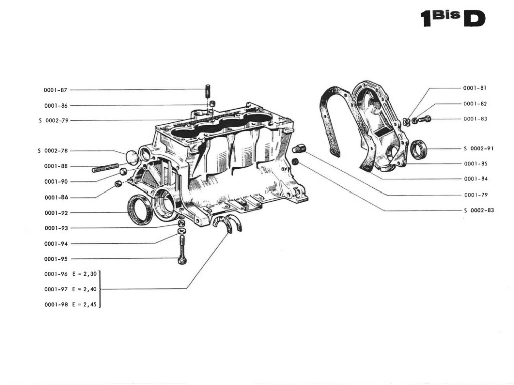Djet - Manuel Pièces détachées - Moteur Gordini 804 1100cm3