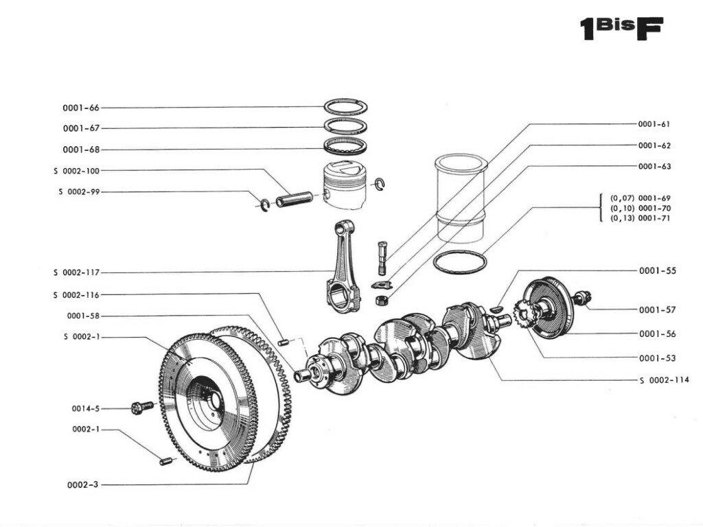 Djet - Manuel Pièces détachées - Moteur Gordini 804 1100cm3