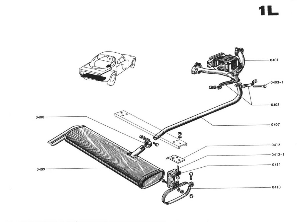 Djet - Manuel Pièces détachées - Moteur 1100cm3 - Echappement