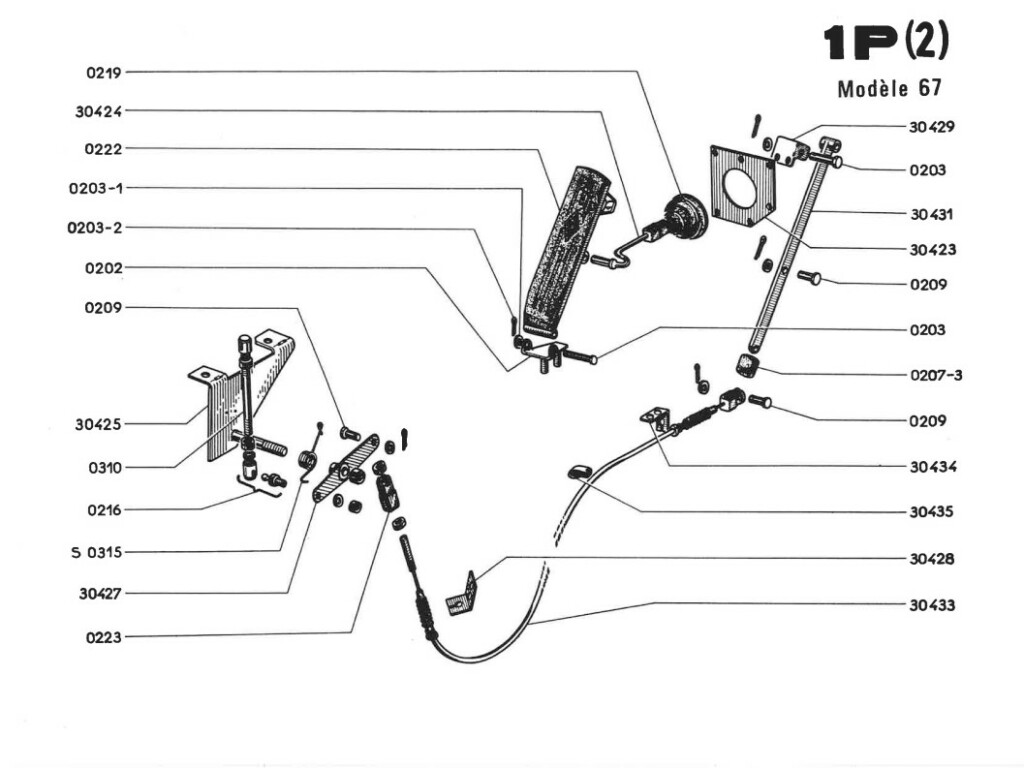 Djet - Manuel Pièces détachées - Moteur 1100cm3 - Accélérateur