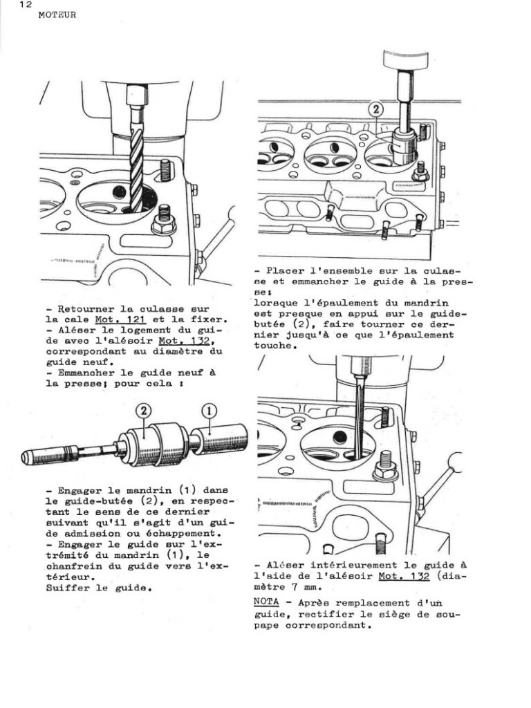 Manuel d'atelier Matra Djet - Moteur