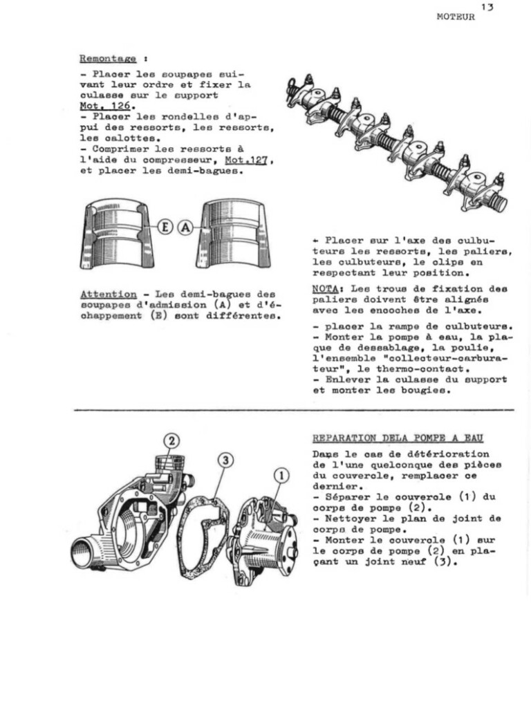 Manuel d'atelier Matra Djet - Moteur