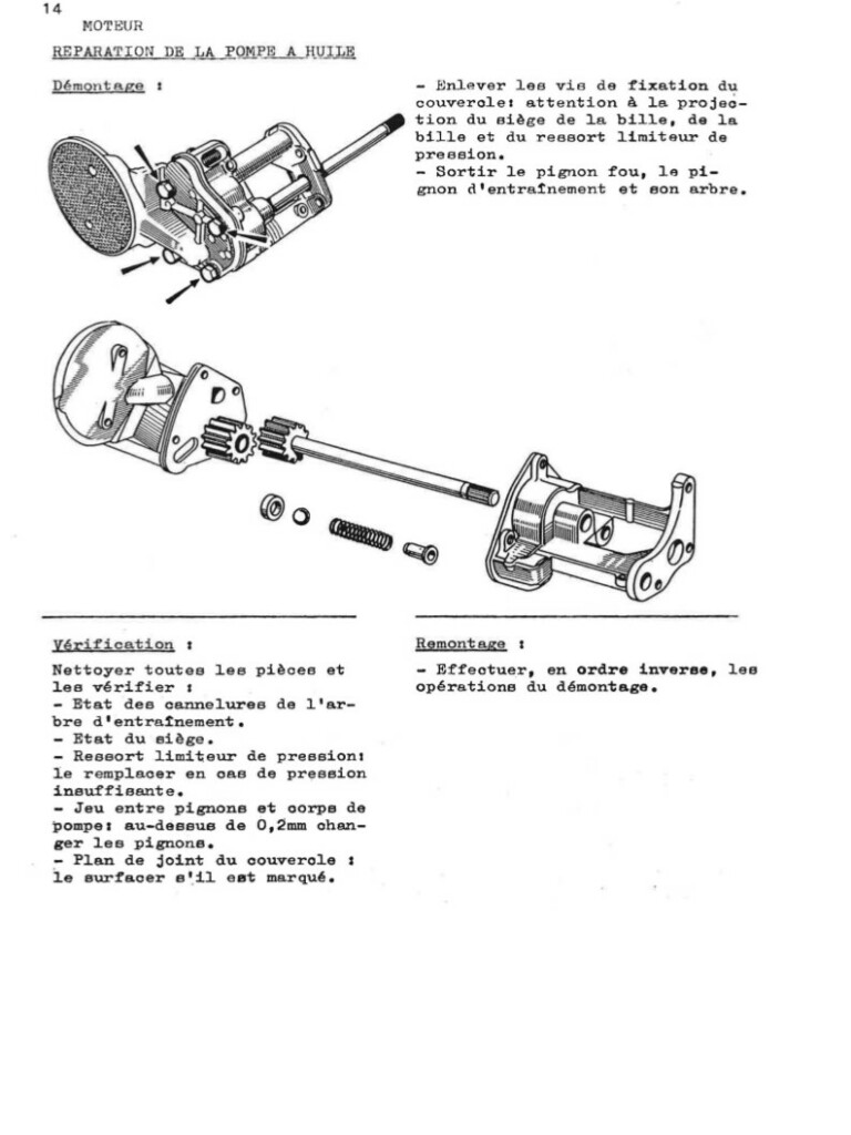 Manuel d'atelier Matra Djet - Moteur