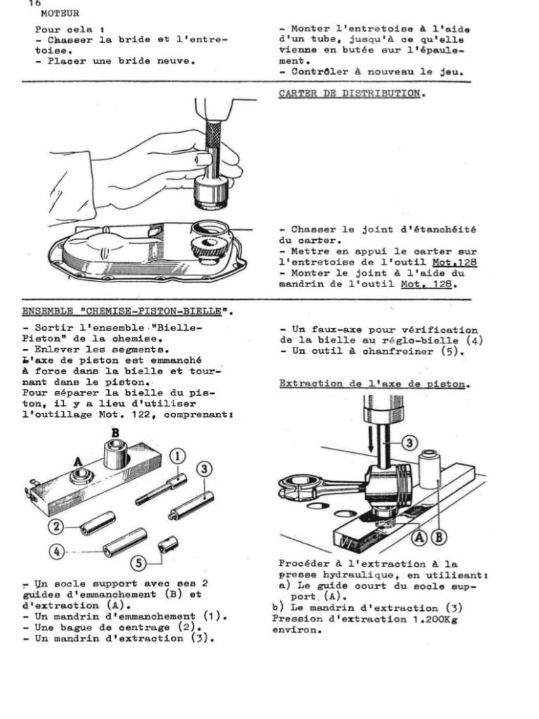 Manuel d'atelier Matra Djet - Moteur