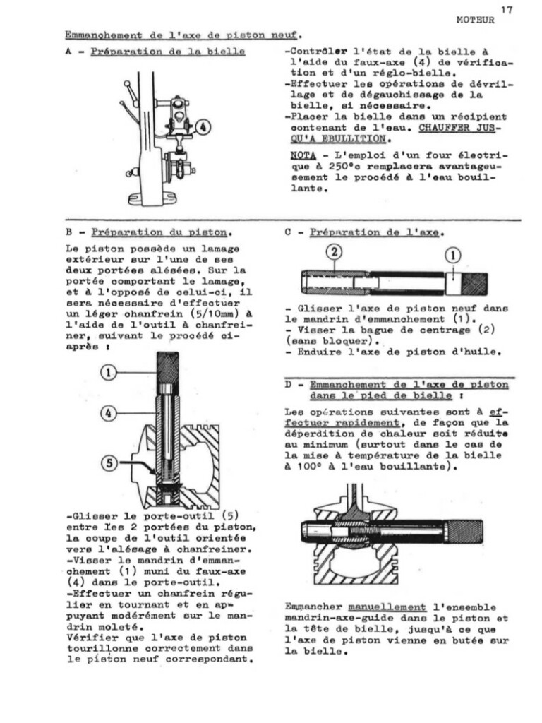 Manuel d'atelier Matra Djet - Moteur