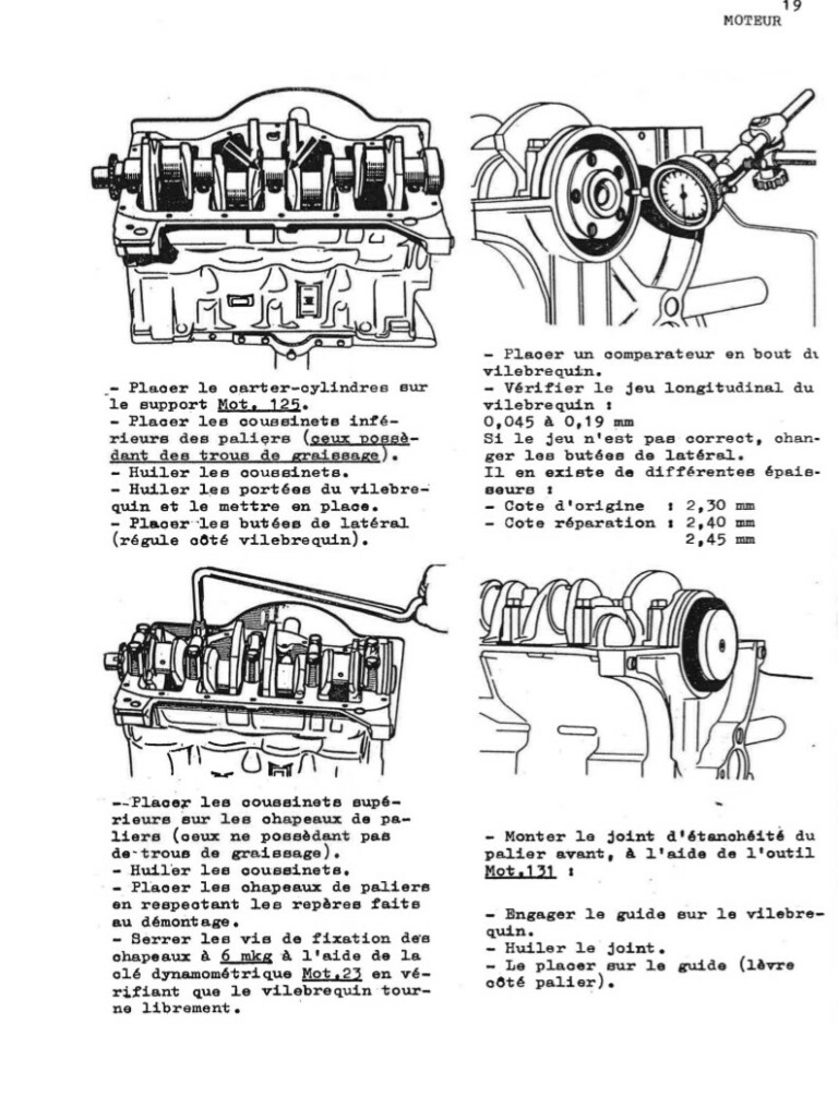 Manuel d'atelier Matra Djet - Moteur