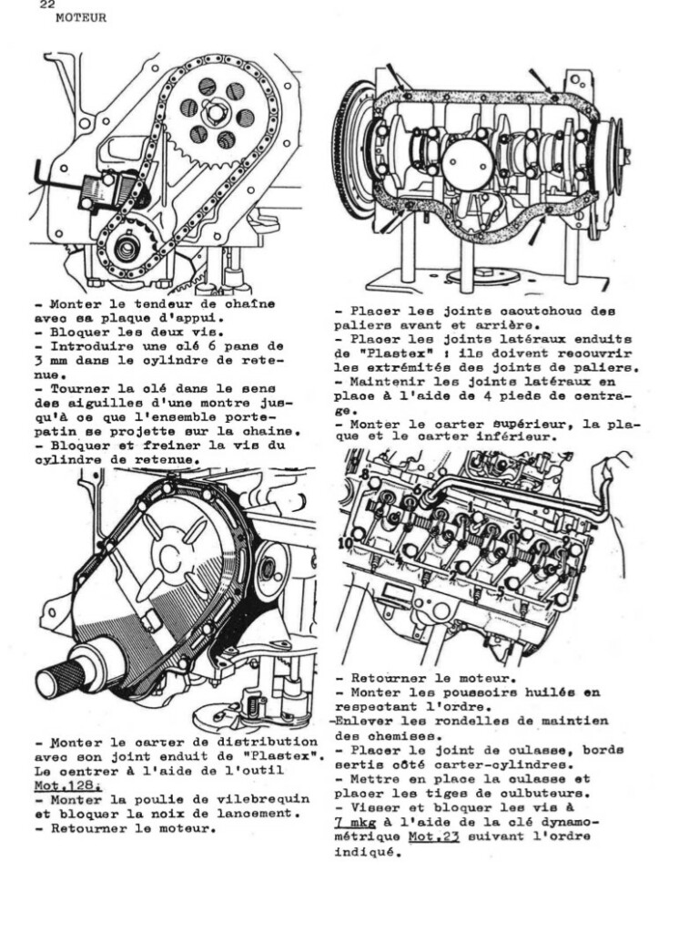 Manuel d'atelier Matra Djet - Moteur