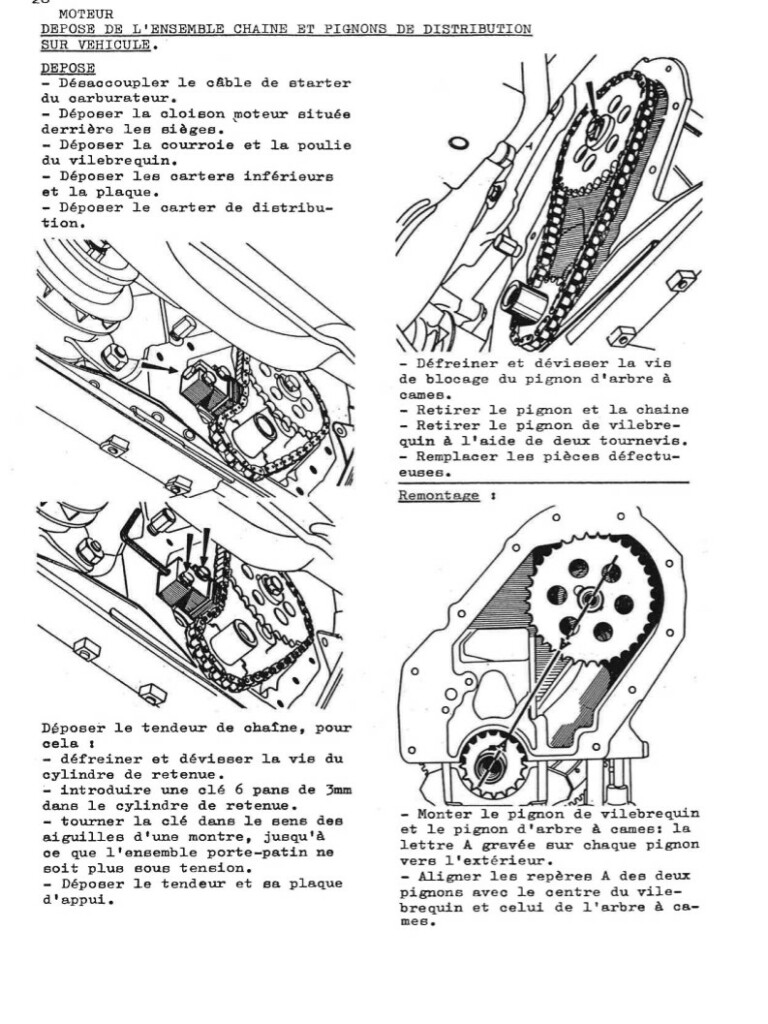 Manuel d'atelier Matra Djet - Moteur