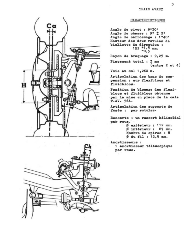 Manuel d'atelier Matra Djet - Train Avant