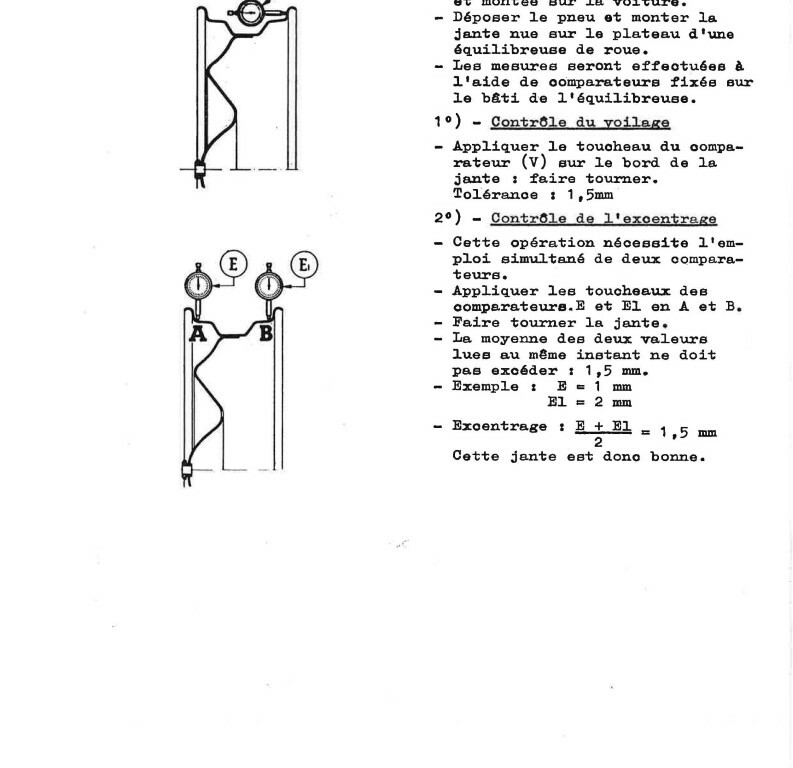 Manuel d'atelier Matra Djet - Roues Moyeux