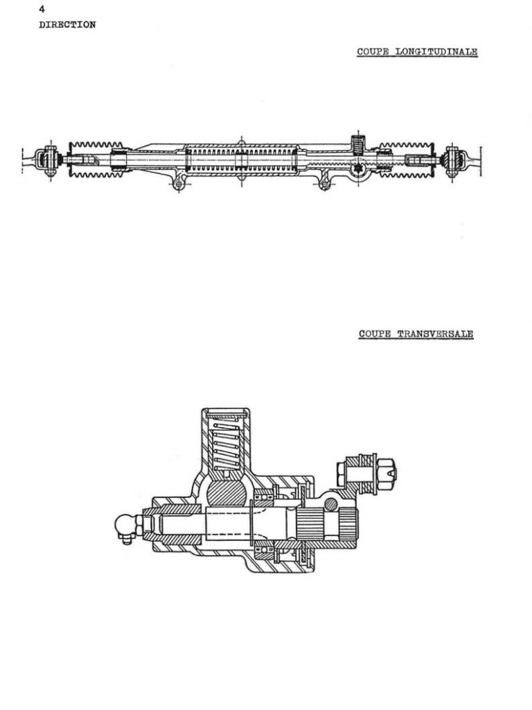 Manuel d'atelier Matra Djet - Direction
