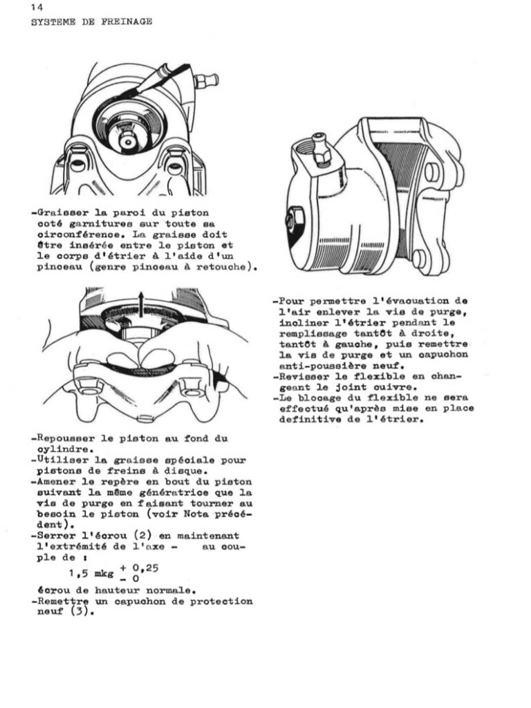 Manuel d'atelier Matra Djet - Freins - Freinage