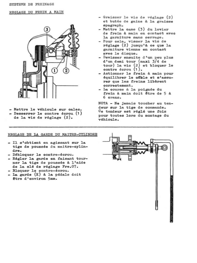 Manuel d'atelier Matra Djet - Freins - Freinage