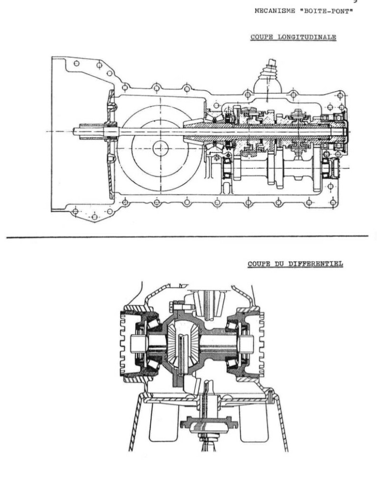 Manuel d'atelier Matra Djet - Boite de vitesses - Pont