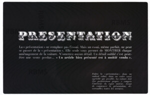 Plaquette Matra Sports Djet réservée aux commerciaux 1967