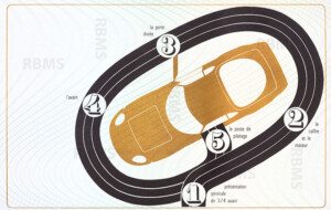 Plaquette Matra Sports Djet réservée aux commerciaux 1967