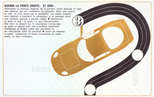 Plaquette Matra Sports Djet réservée aux commerciaux 1967