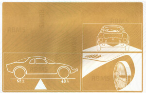 Plaquette Matra Sports Djet réservée aux commerciaux 1967