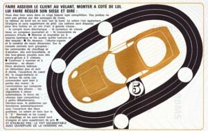 Plaquette Matra Sports Djet réservée aux commerciaux 1967