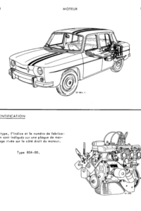 Manuel Atelier MR 97 Moteur Gordini 1100 804-00