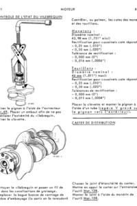 Manuel Atelier MR 97 Moteur Gordini 1100 804-00