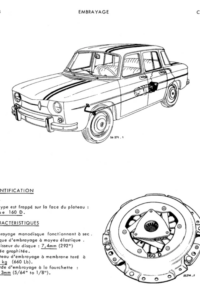 Manuel Atelier MR 97 Moteur Gordini 1100 804-00