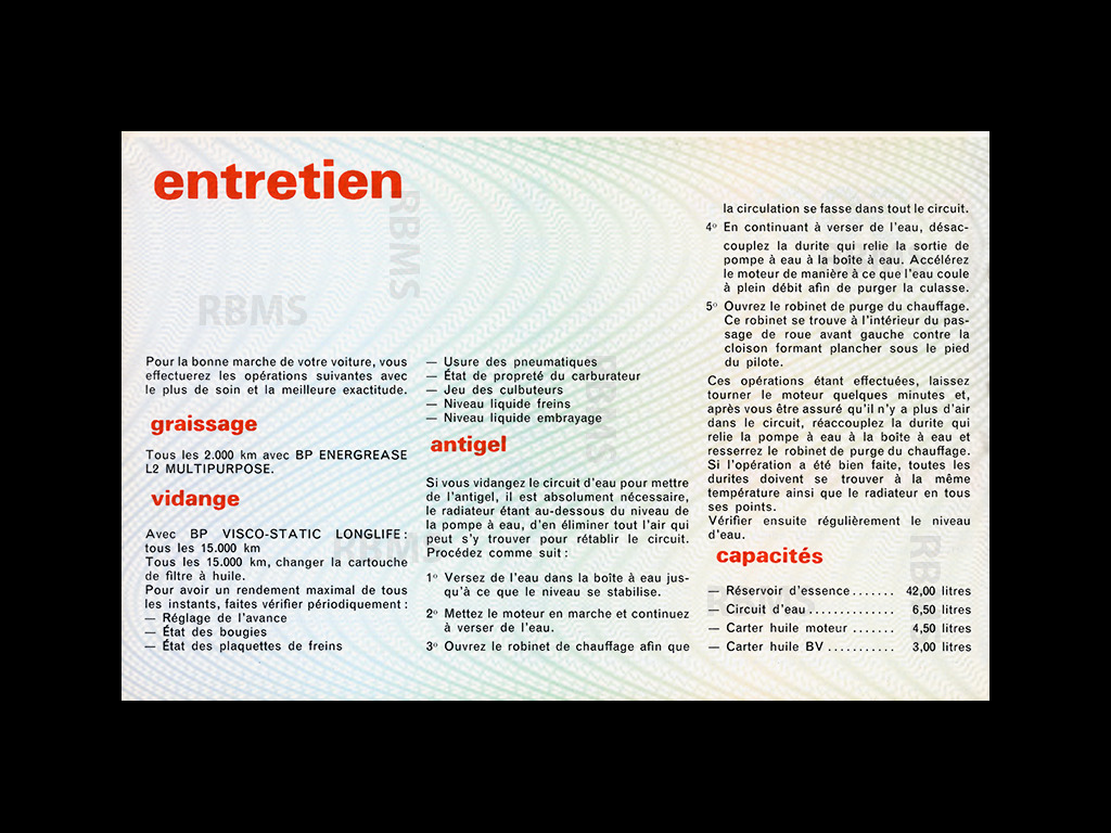 Matra Djet Manuel d'utilisation