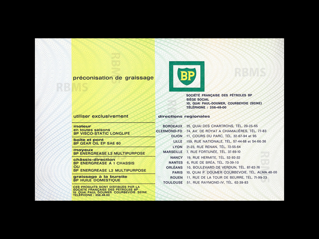 Matra Djet Manuel d'utilisation