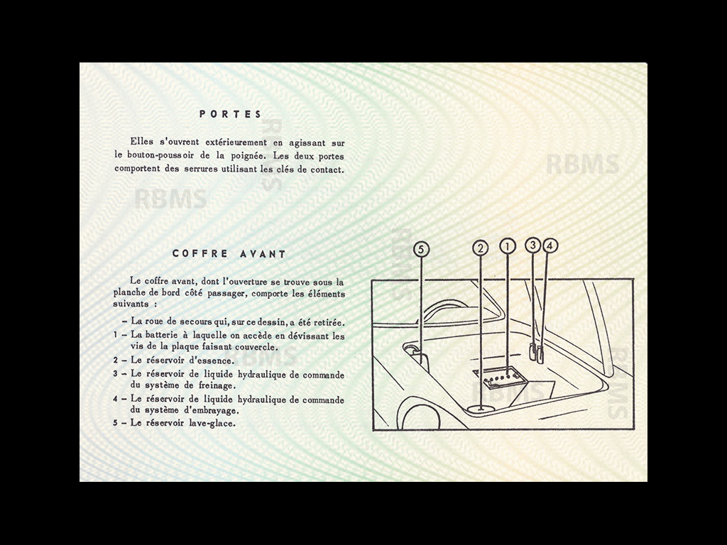 Matra Bonnet Djet Manuel d'utilisation