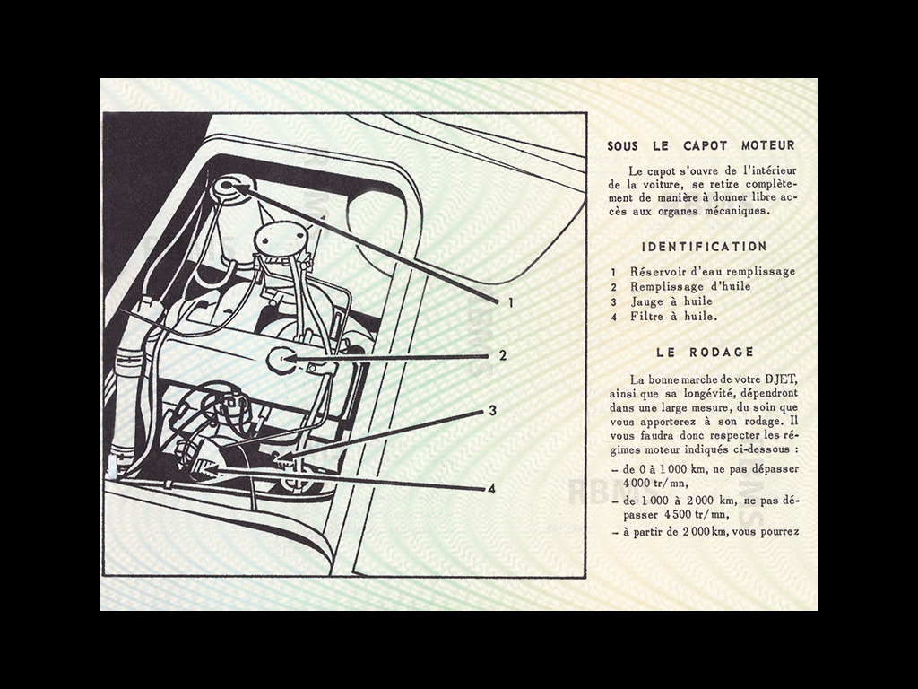 Matra Bonnet Djet Manuel d'utilisation