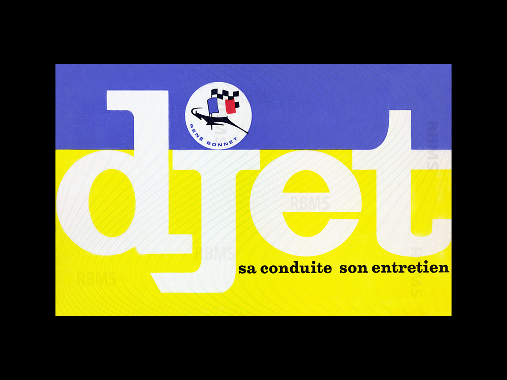 René Bonnet Djet Manuel d'utilisation