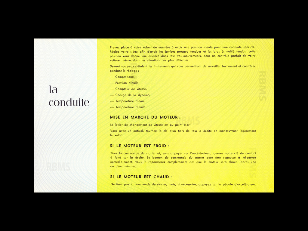 René Bonnet Djet Manuel d'utilisation