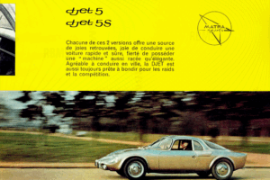 Plaquette commerciale Matra Djet V 1964