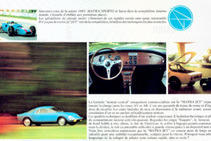 Plaquette commerciale Matra Djet V 1967