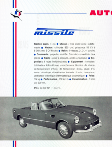 Plaquette commerciale René Bonnet Djet 1962