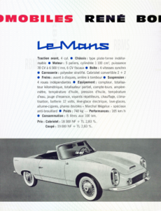 Plaquette commerciale René Bonnet Djet 1962