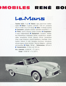 Plaquette commerciale René Bonnet Djet 1962