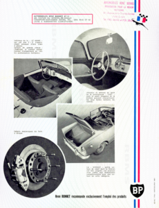 Plaquette commerciale René Bonnet Djet 1962