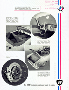 Plaquette commerciale René Bonnet Djet 1962