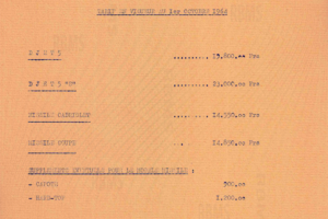 Plaquette commerciale tarif prix Matra Bonnet Djet 1964