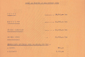 Plaquette commerciale tarif prix Matra Bonnet Djet 1964