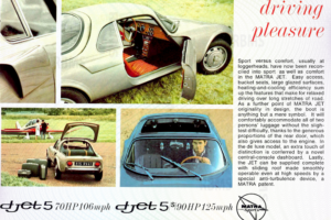 Plaquette commerciale Matra Djet V 1965