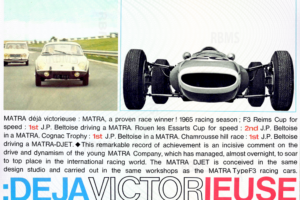 Plaquette commerciale Matra Djet V 1965