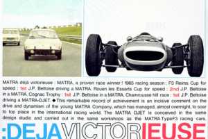 Plaquette commerciale Matra Djet V 1965