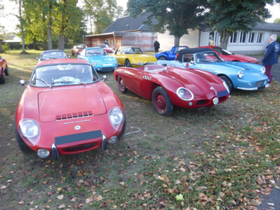 Voitures Rene Bonnet Djet rouge et Barquette DB Rouge - René Bonnet Missile Bleu - Assemblée Générale RBMS