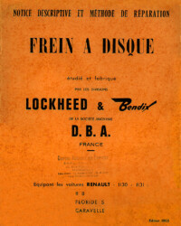 Djet - Lockheed et Bendix Freins à disque