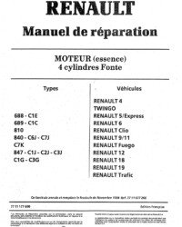 Djet Manuel de réparation Moteur C Cléon 1100cm3