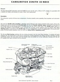 Djet manuel documentation Carburateur Zenith Stromberg