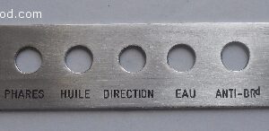 Plaque Voyants Luxe